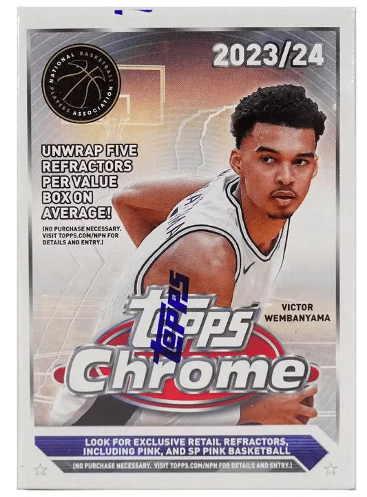 2023-24 TOPPS CHROME BASKETBALL BLASTER BOX FRENLY BRICKS - Open 7 Days